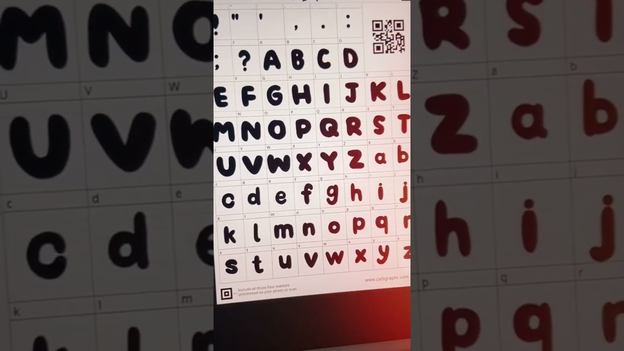 How to make your own font tutorial!