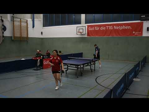 Kevin Eggers - Yu Chun Hammes-Zimmermann ( DJK Eitorf ) am 21.10.2023: 9:11, 11:7, 11:5, 10:12, 11:8