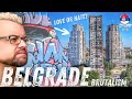 🇷🇸 Belgrade's MASSIVE EASTERN City GATE | BRUTALIST Architecture in Belgrade, SERBIA | Travel Serbia