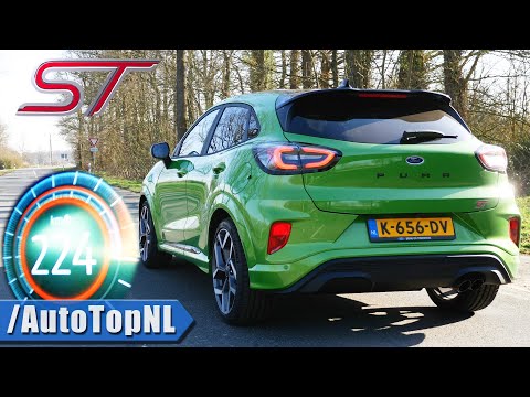 FORD PUMA ST 200HP ACCELERATION TOP SPEED & SOUND by AutoTopNL