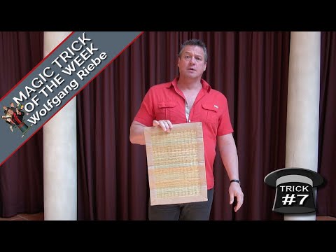 Magic Trick of the Week #7 (The Vanishing Drink) with Wolfgang Riebe