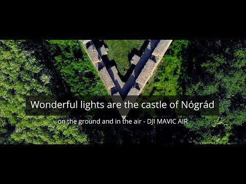 Wonderful lights are the castle of Nógrád - dji mavic air