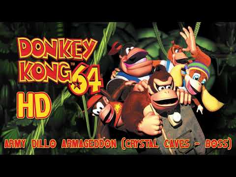 Donkey Kong 64: Army Dillo Armageddon (Crystal Caves -​ Boss) HD