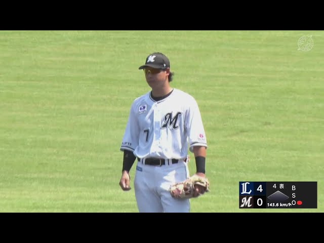 【ファーム】マリーンズ・藤岡裕大 痛烈な当たりをスライディングキャッチする好プレー!!  2024年8月21日 千葉ロッテマリーンズ 対 埼玉西武ライオンズ