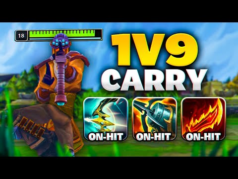 THE 1v9 ON-HIT YI BUILD IS UNBEATABLE IN KOREAN