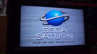 Sega Saturn Startup on Widescreen TV