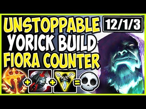 UNSTOPPABLE YORICK SEASON 9 BUILD! MOST OP FIORA COUNTER! TOP Yorick vs Fiora Season 9 Gameplay