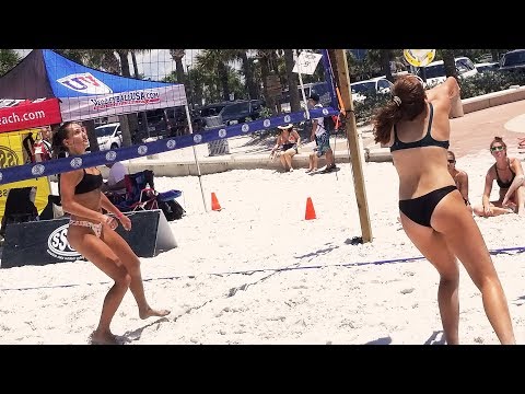 BEACH VOLLEYBALL | Women Amateur Divisions | Game 6 | Clearwater Beach FL 2019 Video