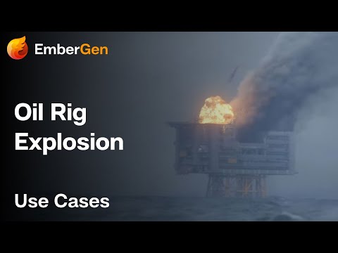 Lightning Strikes Oil Rig and Causes Explosion
