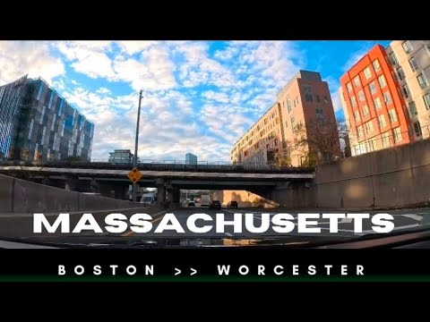 Breathtaking 8K Time Lapse Drive from Logan Airport to Worcester, Massachusetts | Scenic Road 8K HDR