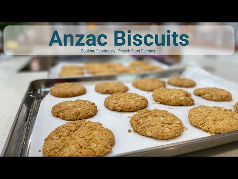 Anzac Biscuits | Delicious Golden Oat Biscuit | Anzac Biscuits Recipe Crunchy