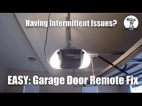 EASY: Garage Door Opener Not Working or Intermittent Fix
