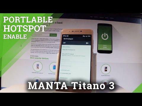 How to Enable Personal Hotspot in MANTA Titano 3 - Share Mobile Data