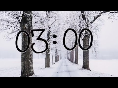3 Minute Winter ❄️ Countdown Timer ⏱