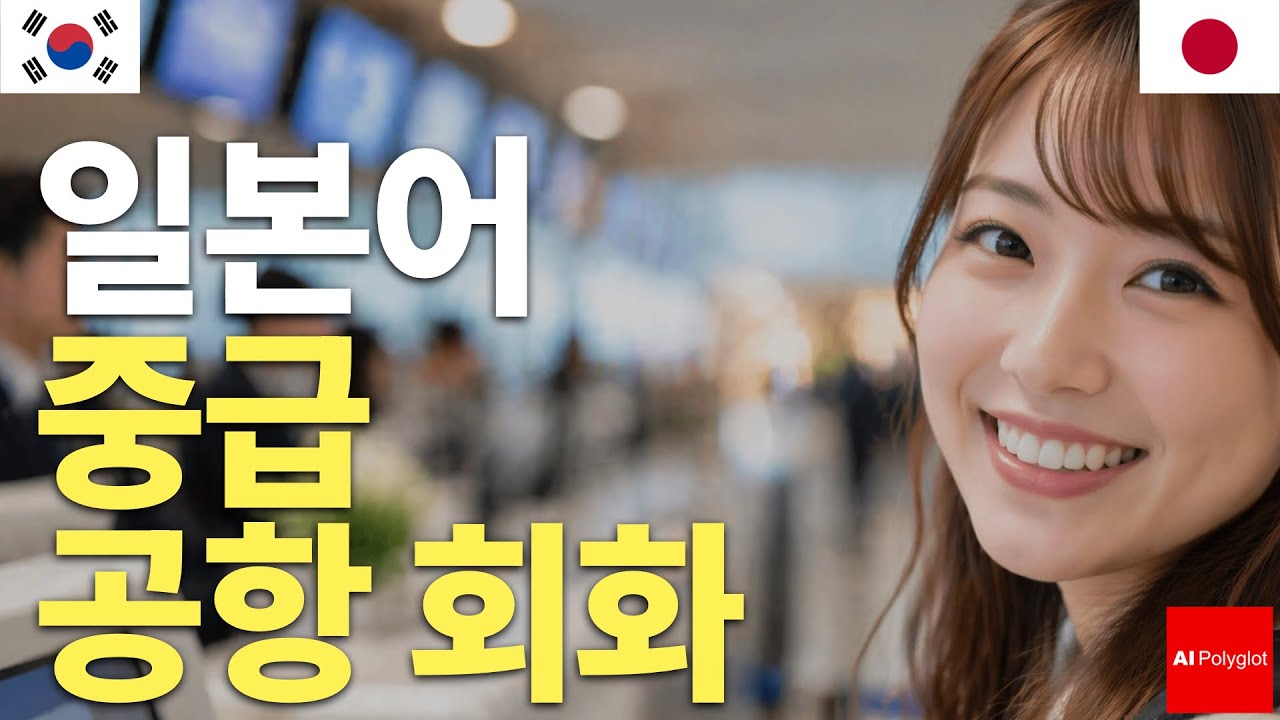 일본어 중급 공항 회화 | 흘려듣기 | 수면학습 | 자주 쓰는 표현 | 자연스러운 말투 | 실용 일본어