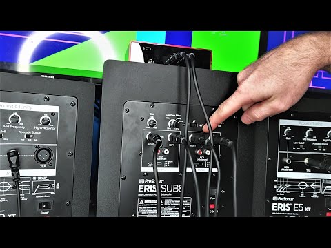 Connecting Studio Monitors and sub