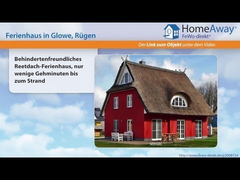 Glowe: Behindertenfreundliches Reetdach-Ferienhaus, nur wenige Gehminuten - FeWo-direkt.de Video