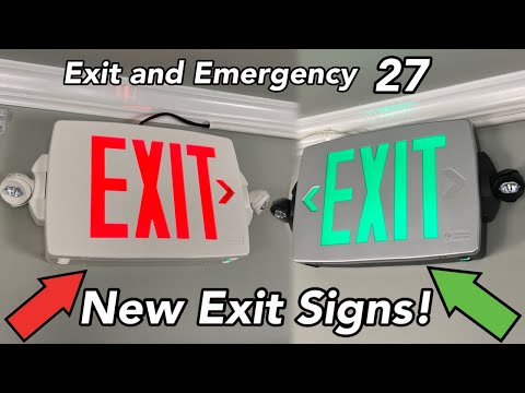 Exit and Emergency 27 - New Exit Signs!
