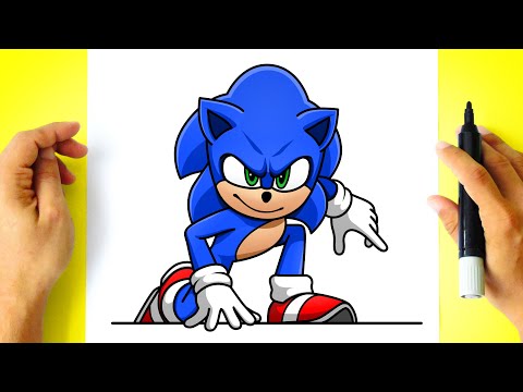 How to DRAW SONIC - Sonic 2 Movie