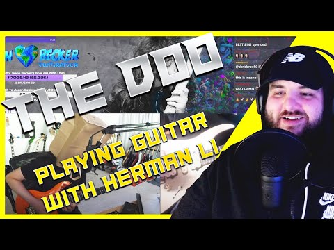 SHREDDING !!!  TheDooo Playing Guitar With Herman Li *Reaction*