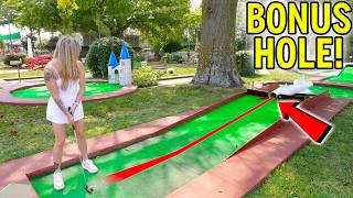 This Mini Golf Course has Secret Bonus Holes!