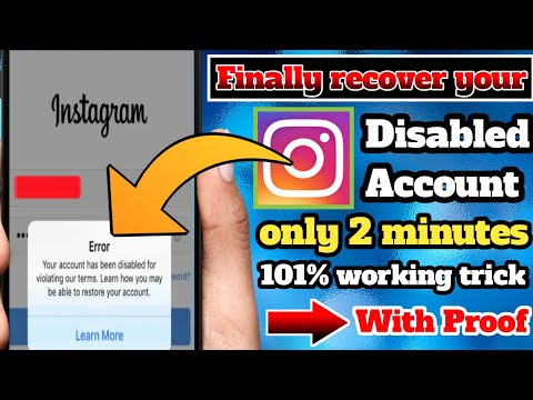 How to recover instagram disabled account 2021 | Instagram disabled account 2021