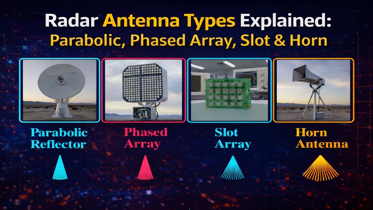 Radar Antenna Types Explained: Parabolic, Phased Array, Slot & Horn | Full Engineering Guide
