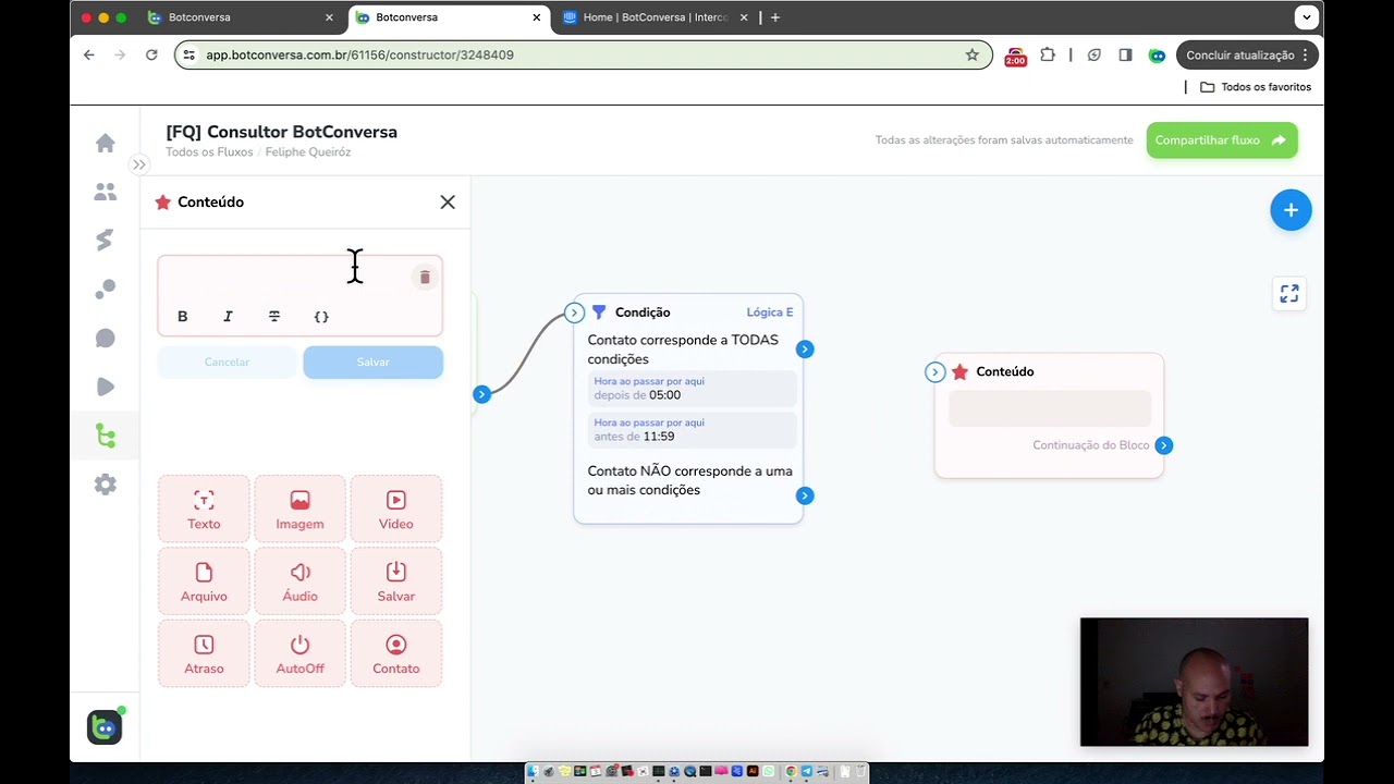 BotConversa - Como dar Bom dia, Boa tarde e Boa noite automaticamente no fluxo de conversa