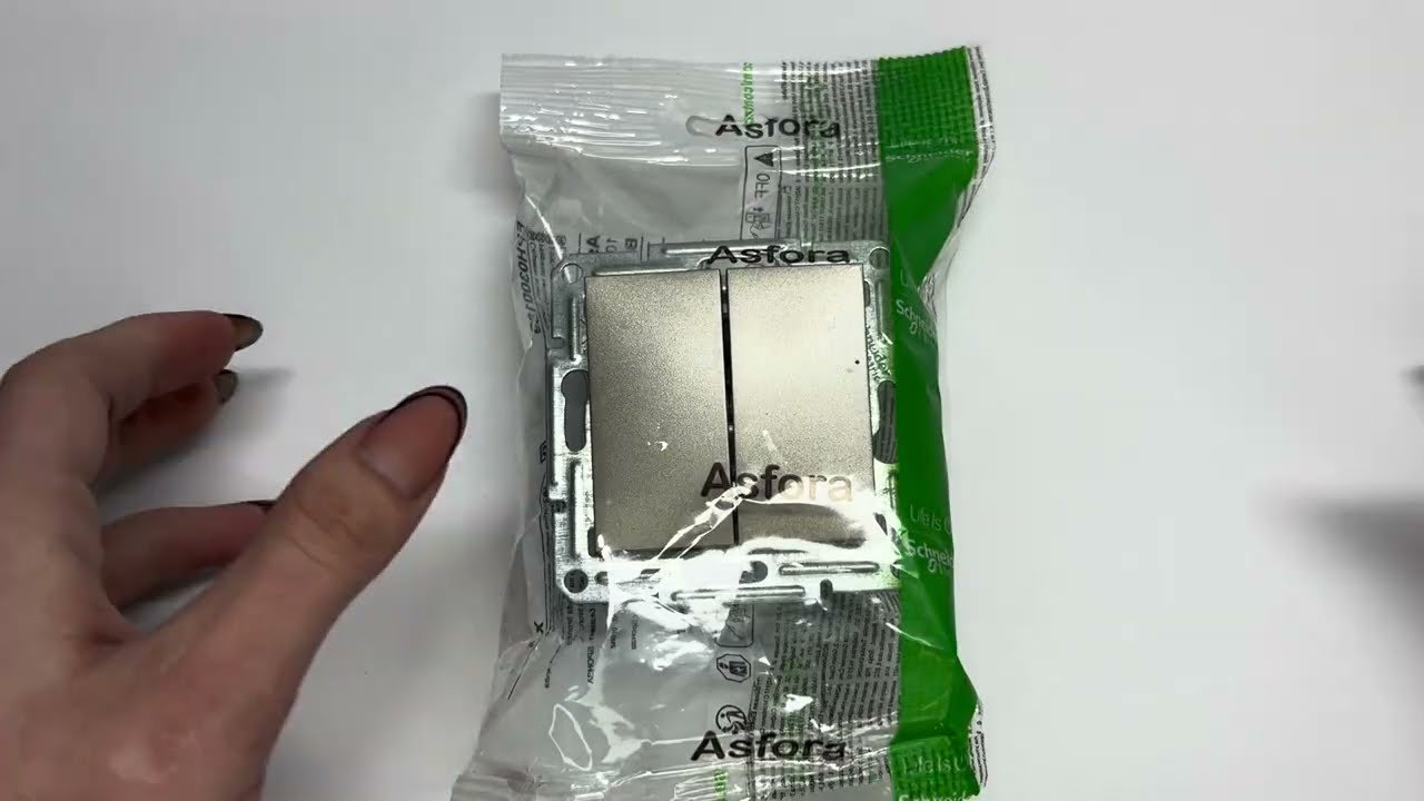 Выключатель двухклавишный SCHNEIDER Asfora бронза EPH0300169