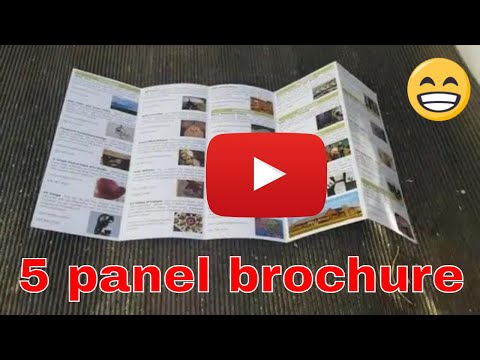 5 panel brochure for River & Rail Art Venture