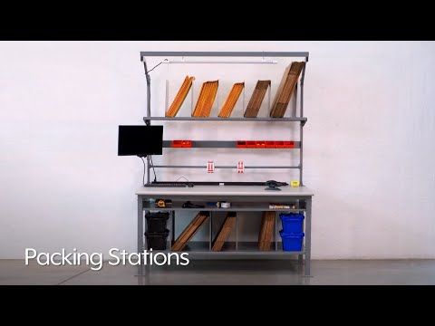 Packing Station Starter Table - 60 x 36", Laminate Top