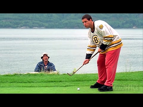 Adam Sandler é um péssimo jogador de golfe | Clipe