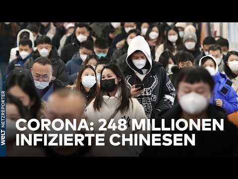 CORONA IN CHINA: Im Dezember bislang wohl 248 Millionen Chinesen infiziert