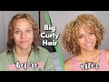 Big Curly Hair Routine How To Get A Curly Fro Tutorial With Volume And Definition