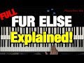 Beethoven Für Elise Piano Tutorial How To Play Lesson Complete