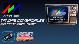 Tandas Comerciales Megavisión - Octubre 1990