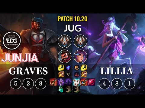 EDG JunJia Graves vs Lillia Jungle - KR Patch 10.20