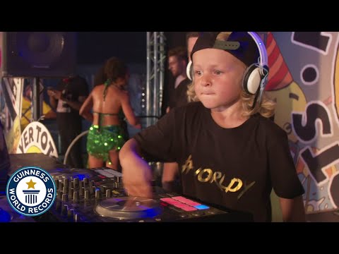 World's youngest DJ puts on a show! - Guinness World Records
