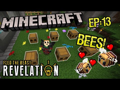 Minecraft FTB Revelation - Getting Started in Forestry Bees!