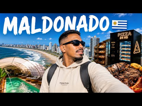 24 HORAS RECORRIENDO MALDONADO URUGUAY 🇺🇾 | Piscina climatizada, pizza y parrilla libre