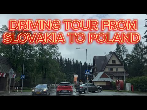 DRIVING TOUR FROM NITRA SLOVAKIA TO ZAKOPANE POLAND 🇵🇱