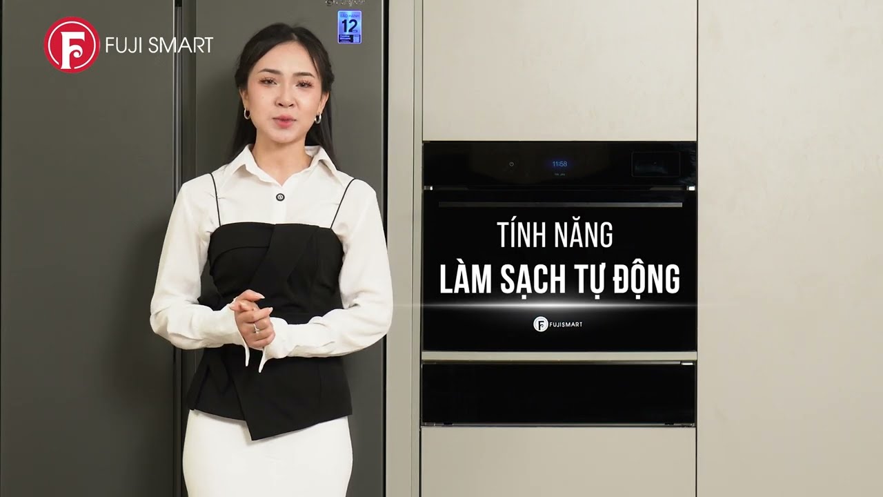 Review lò nướng 3 trong 1 âm tường cao cấp Fuji Smart Master Chef 55L