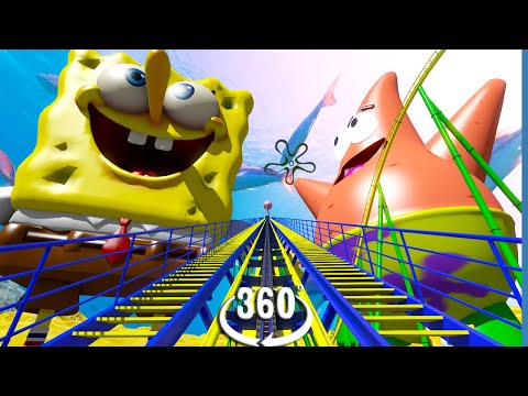 ????VR 360° SpongeBob Square Pants Roller Coaster Video