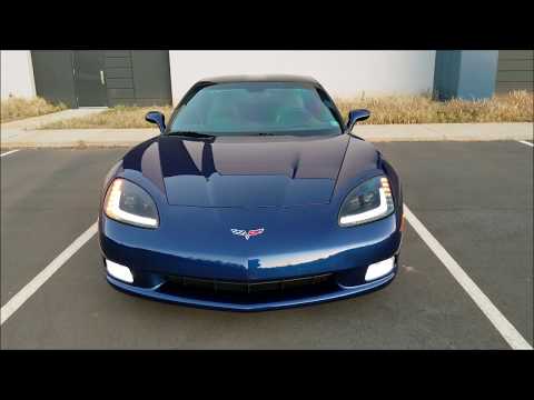 Morimoto XB LED Headlights on my Lemans Blue C6