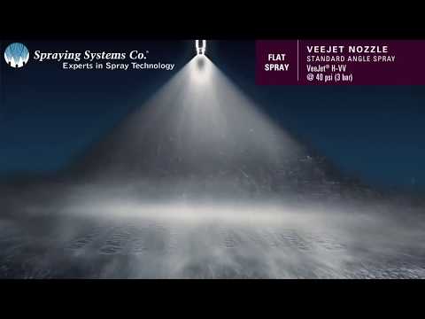 VeeJet® H VV Standard Angle Spray Pattern Demonstration by S