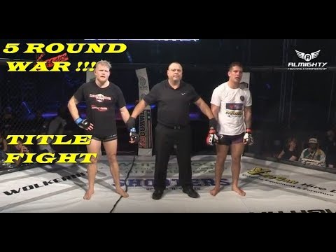 5 Round Title Fight  - Almighty Fighting Championship  -  Hill  Vs  Creane