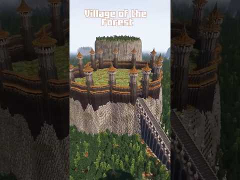 Mind-blowing timelapse build in forest village! #Minecraft