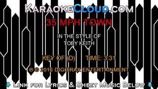 Toby Keith - 35 Mph Town (Backing Track)