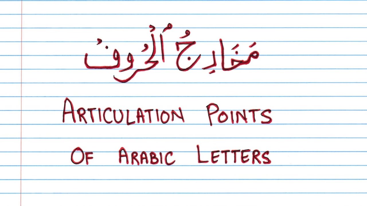 Tajweed Lessons - Urdu- 3 - Makharij al Huroof (Links to Notes and Slides are in the description)