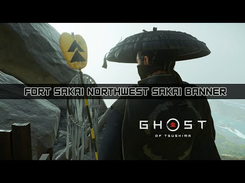 Fort Sakai Northwest Sakai Banner [Ghost of Tsushima Iki Island Playthrough]